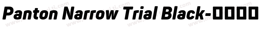 Panton Narrow Trial Black字体转换